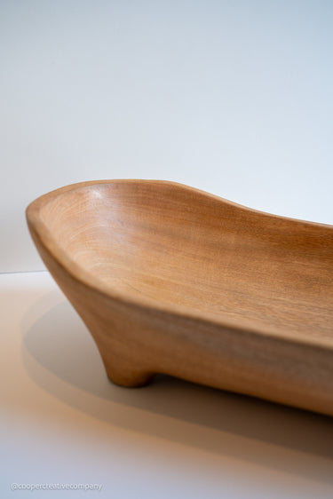 Oval Wooden Bowl